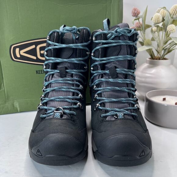 KEEN Revel IV High Polar Waterproof Insulated Winter Boots Black Womens 6 - Picture 2 of 10